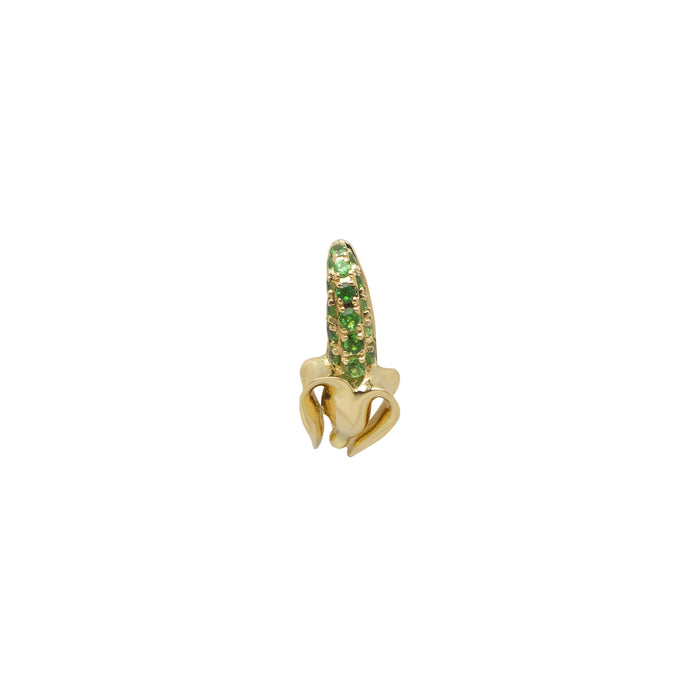 bibi van der velden Monkey Mini Banana Tsavorite Stud