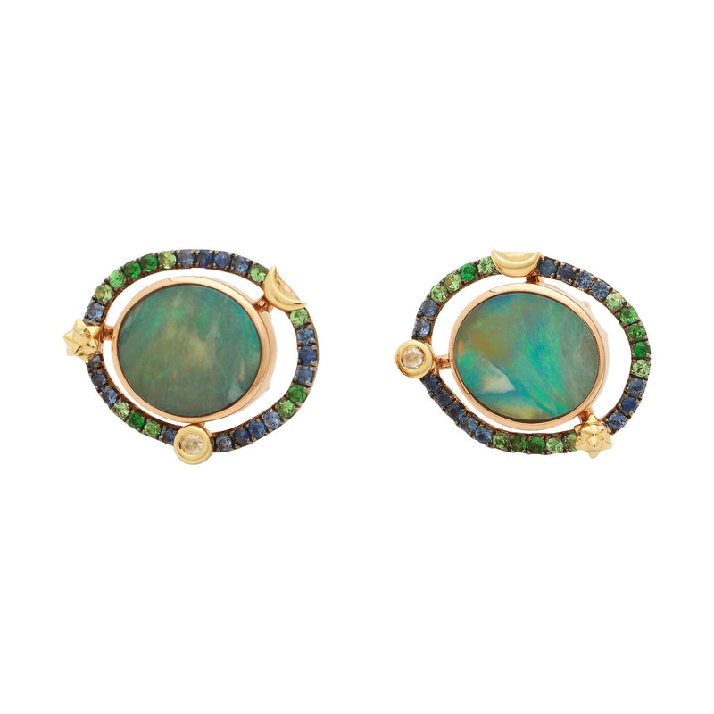 Mini Opal Orb Earrings Earrings Bibi van der Velden