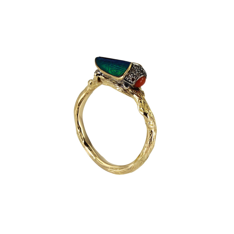 Rudolf Scarab Stackable Ring Rings Bibi van der Velden