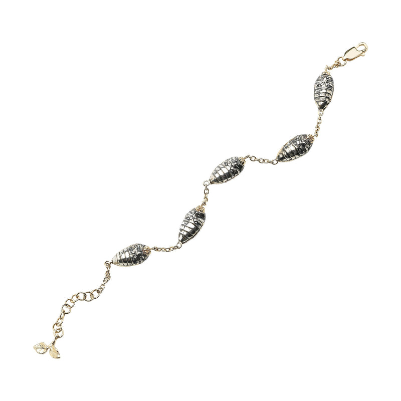 Gold Filled Carla Scarab Bracelet1 - Ruby Lane