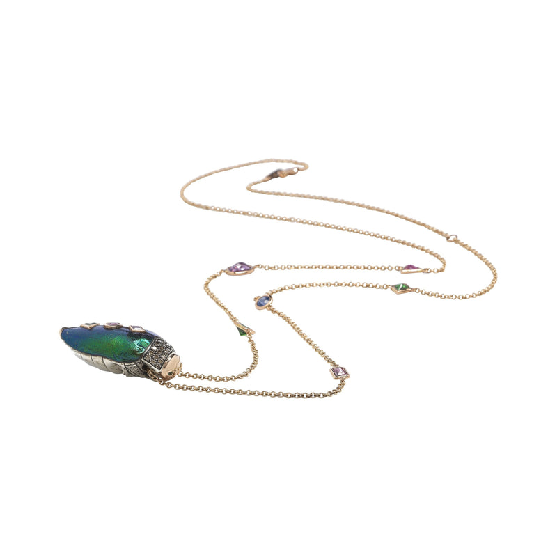 Scarab Pop Art Necklace Necklaces Bibi van der Velden