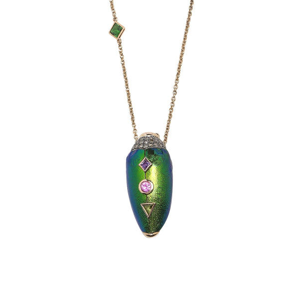 Scarab Pop Art Necklace Necklaces Bibi van der Velden