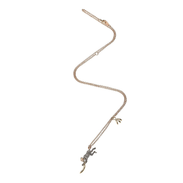 Single Monkey Necklace Necklaces Bibi van der Velden