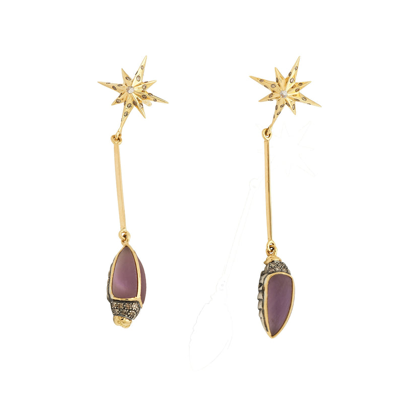 Scarab Star Earrings Earrings Bibi van der Velden