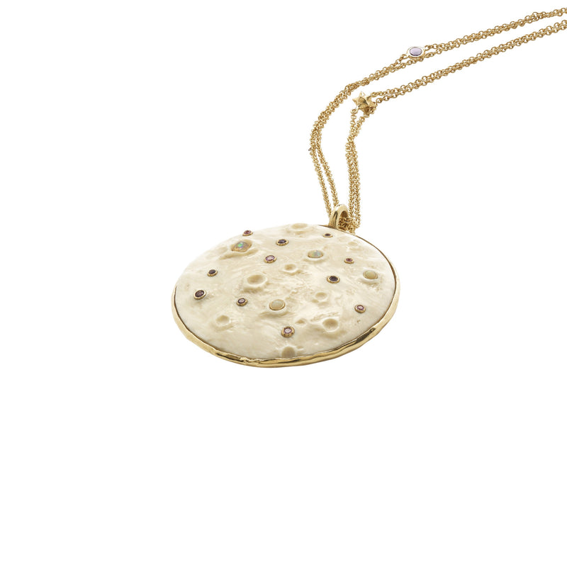 Galaxy Supermoon Pendant Necklaces Bibi van der Velden