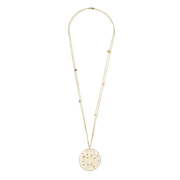 Galaxy Supermoon Pendant Necklaces Bibi van der Velden