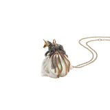 Unicorn on Pearl Necklace Necklaces Bibi van der Velden